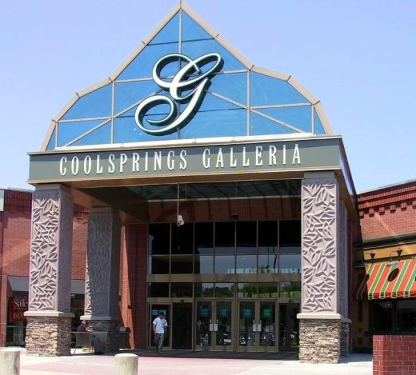 Cool Springs Galleria Mall in Franklin, Tennessee, mall entrance.