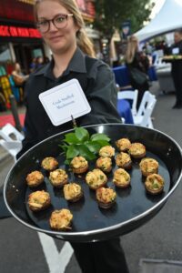 Food at the downtown Franklin, TN event, The Franklin Theatre 10th Anniversary.