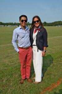 Matt Paco and Nina Lindley at Chukkers for Charity.