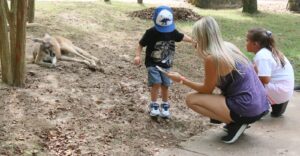 Family at the Nashville Zoo.
