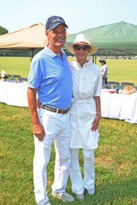 Orrin Ingram and Stefanie Latham at Chukkers for Charity in Franklin.