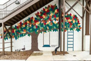 Tree mural, a Franklin TN Must-See Mural.
