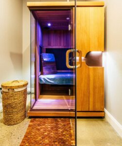 Sauna therapy in Brentwood, TN, PURE SWEAT+FLOAT STUDIO.