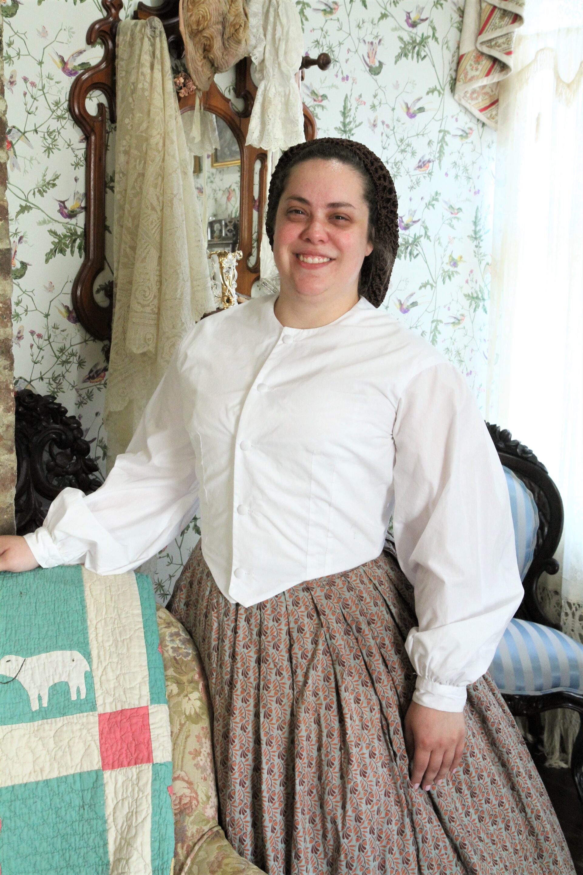 Kelly Kautzman, downtown Franklin, TN Lotz House offering Women's History Tours.