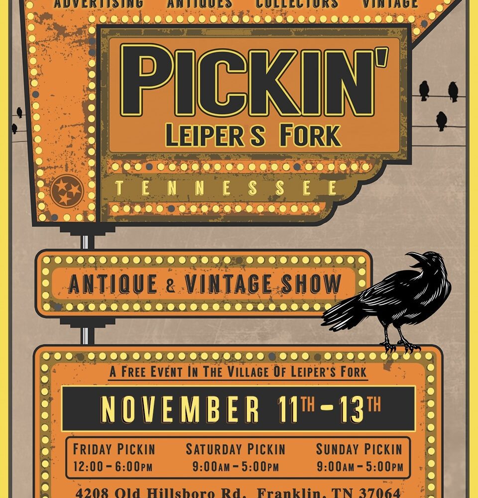 Antique and Vintage Show in Lieper's Fork, TN at Props Antiques.