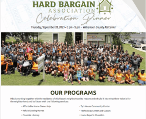 18th Annual HBA Celebration Dinner in Franklin Tenn., enjoy dinner, drinks, a cigar lounge, a silent auction, live music, and more.