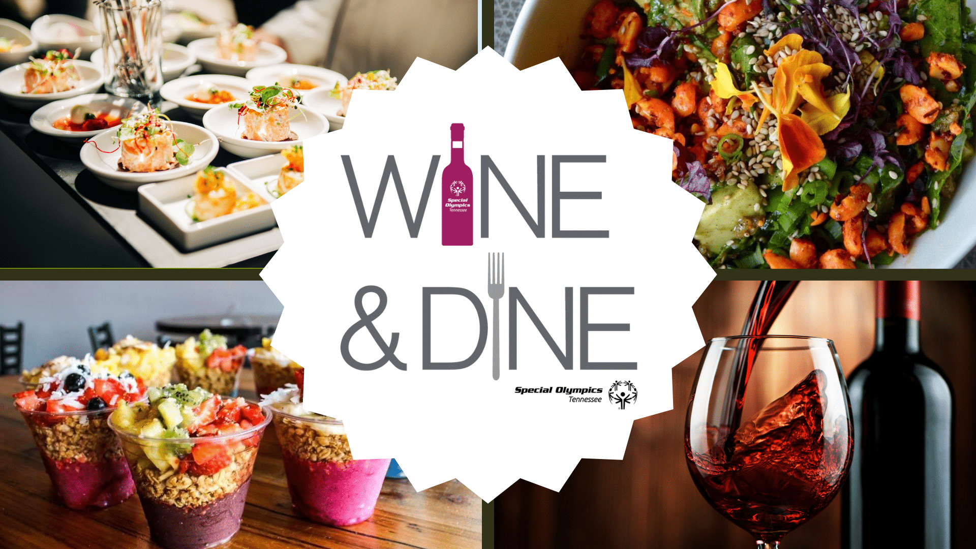 Wine & Dine event in downtown Franklin, benefiting Special Olympics Tennessee.