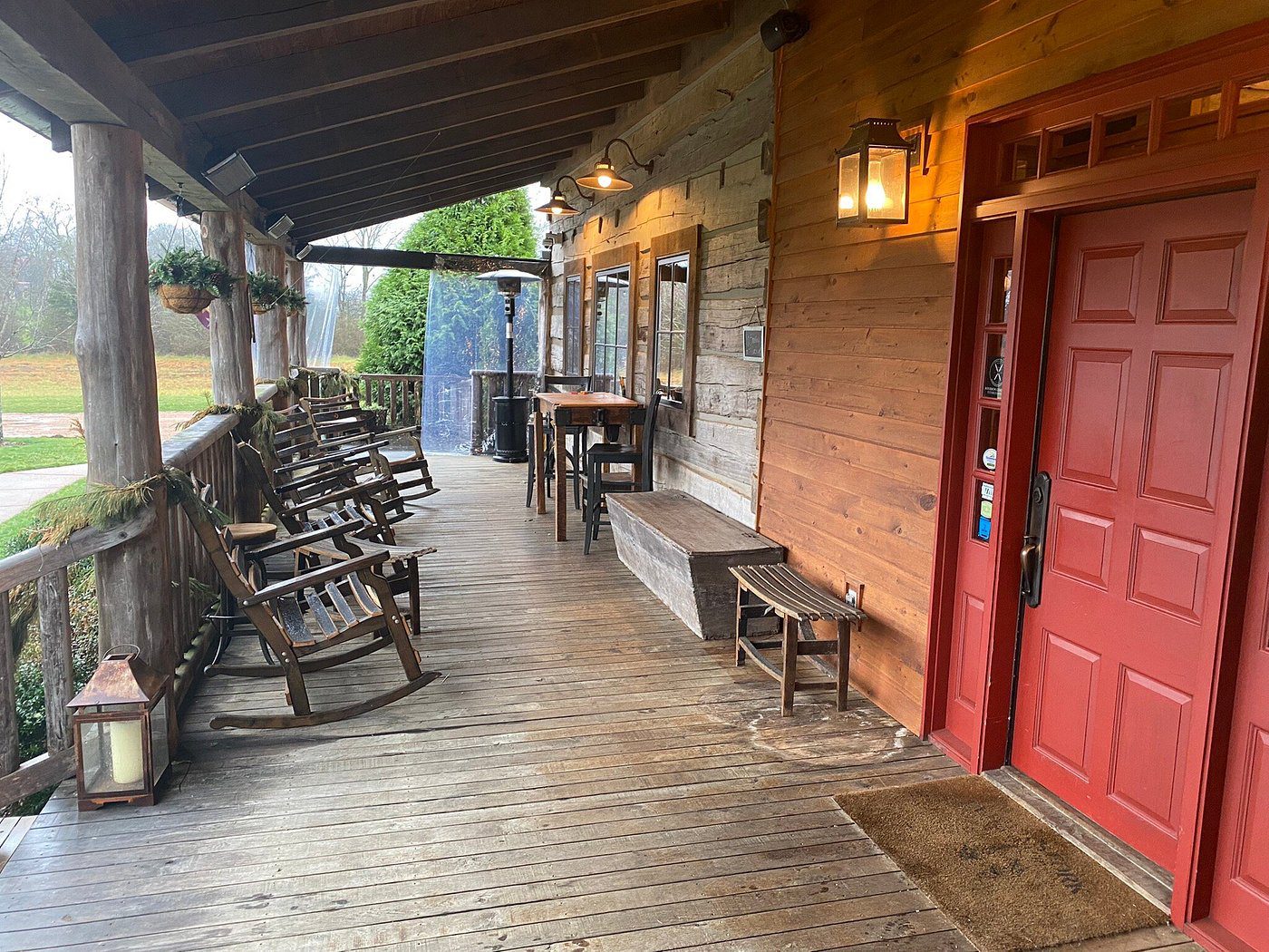 Leiper's Fork Distillery outdoor patio.