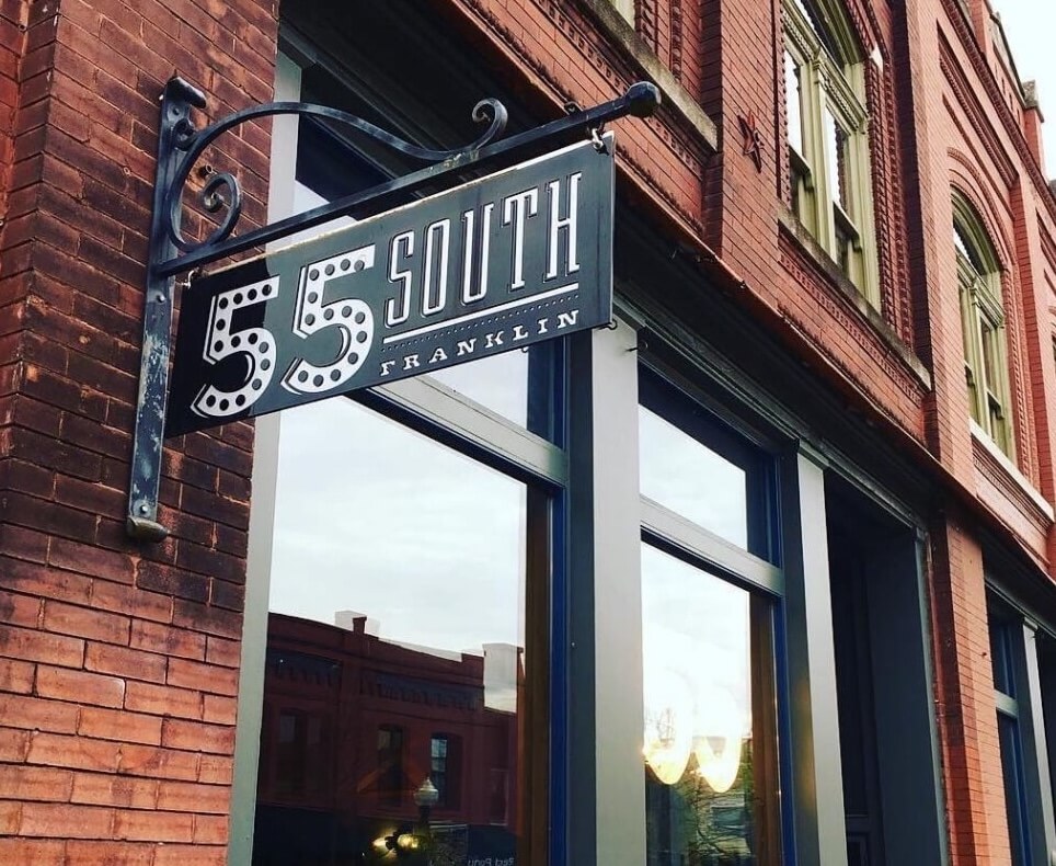 55 South restaurant in downtown Franklin, Tennessee serves brunch, lunch and dinner.
