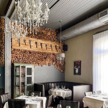 Cork and Cow restaurant in downtown Franklin offers a wonderful dining experience.