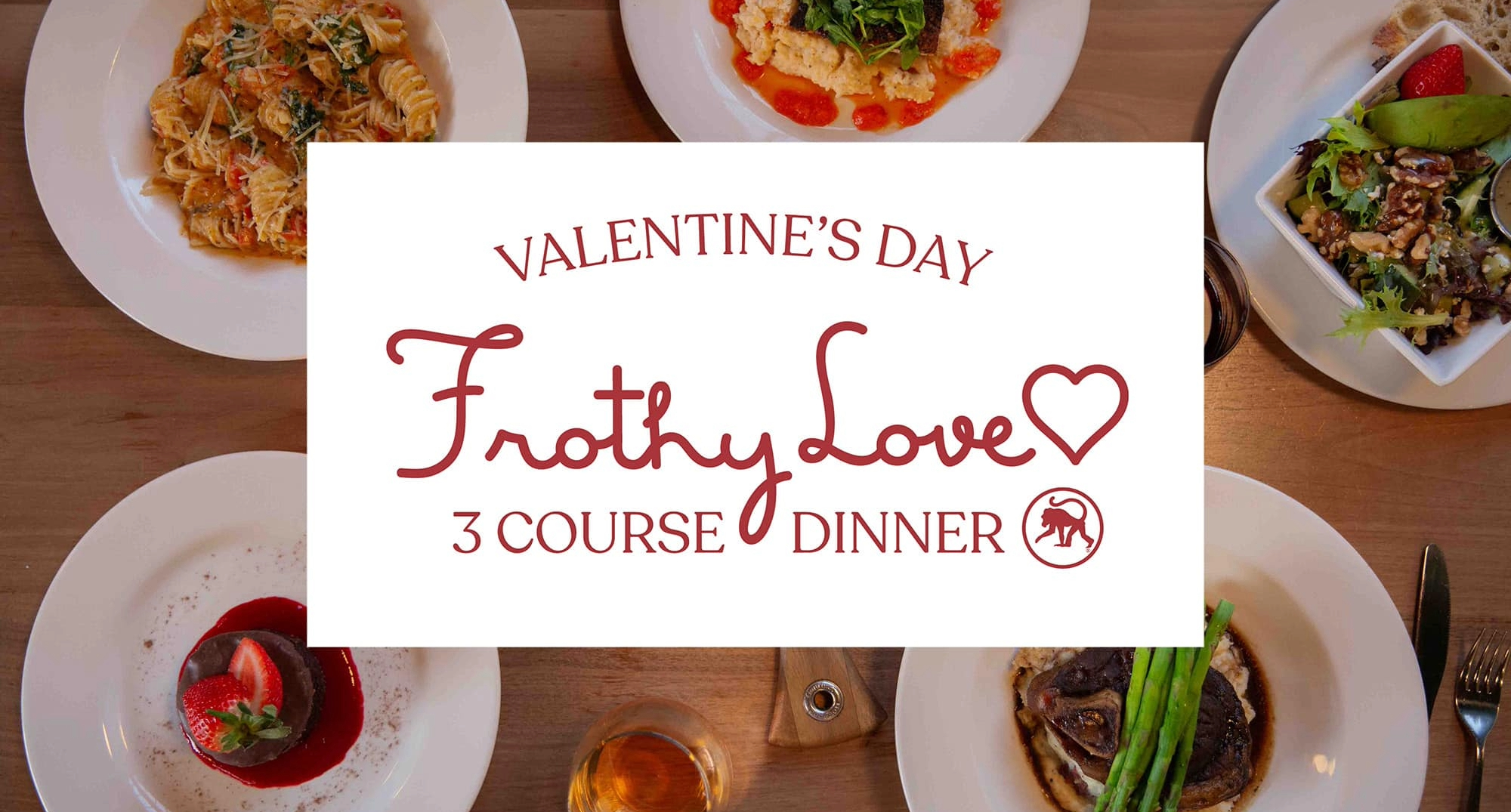 Frothy Monkey in downtown Franklin, Valentine's Day dinner.