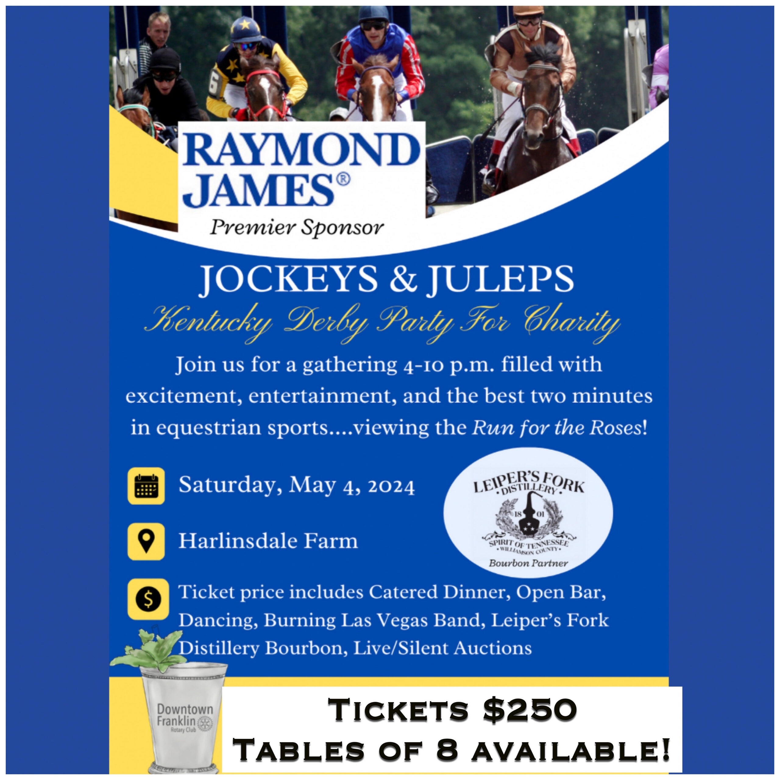 Jockeys & Juleps Kentucky Derby Party Franklin Tenn.