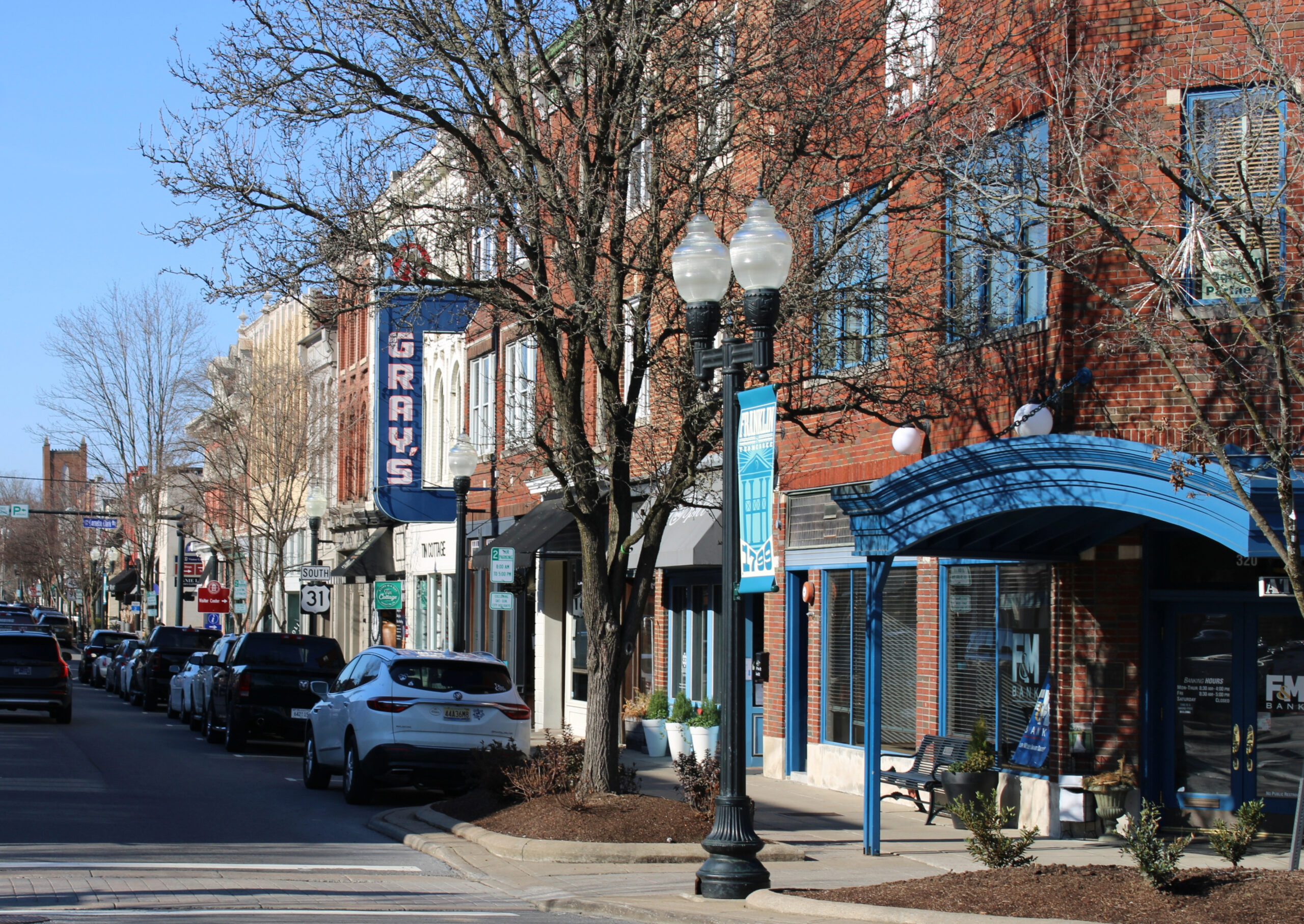 Downtown Franklin Main Street Grays RX Shopping