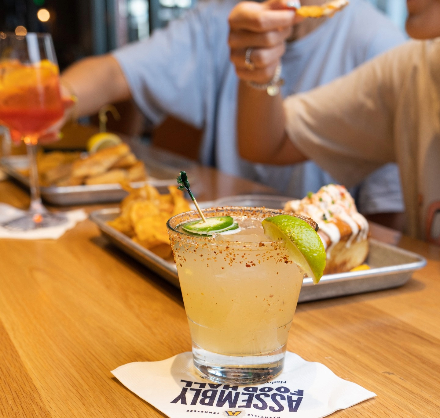 Assembly Food Hall Superbowl Watch Party in Nashville, Tennessee.