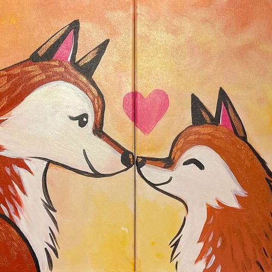 Mother’s Day, Mommy & Me Paint Party in Franklin, TN at Pinot’s Palette.