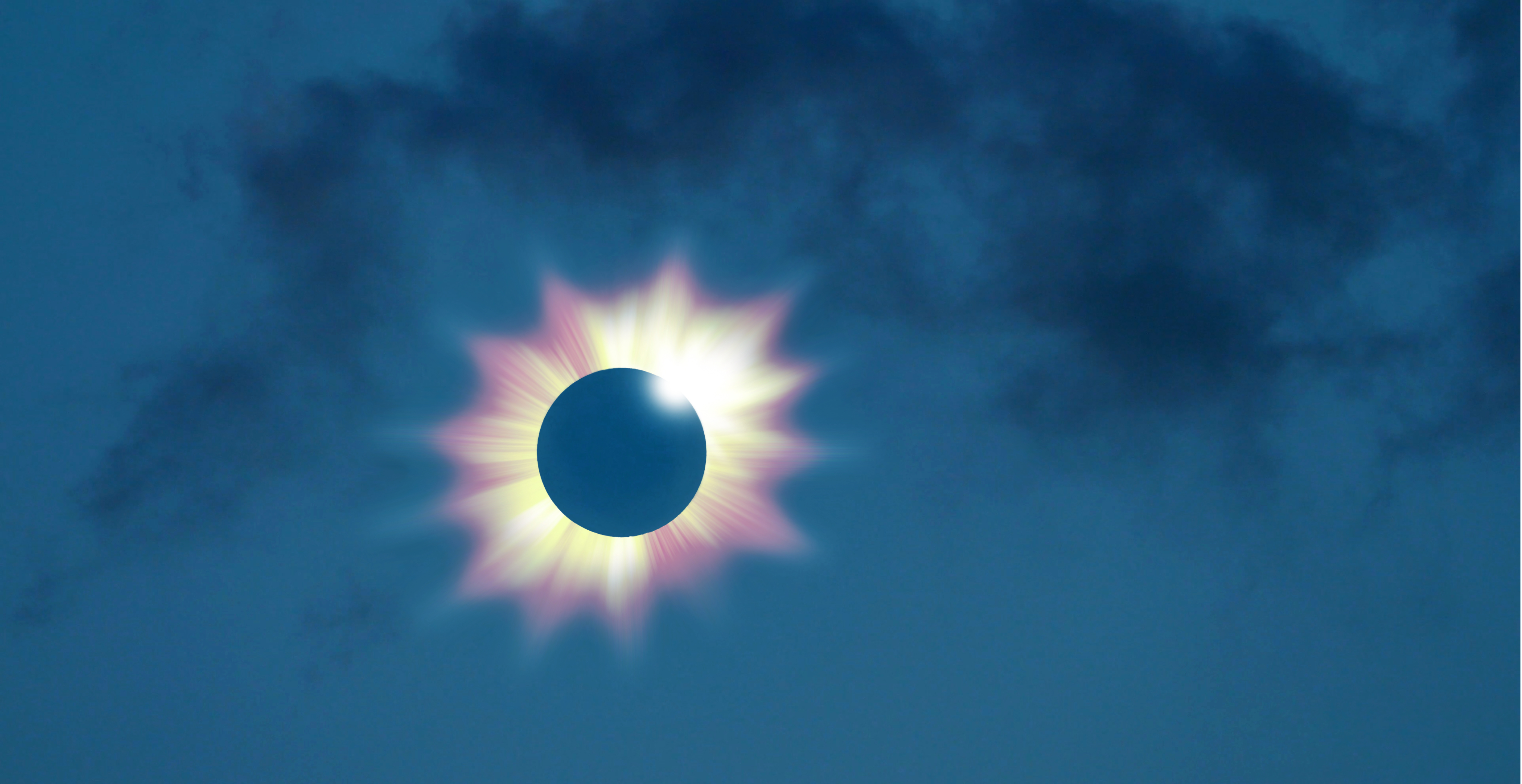 Total eclipse of the sun.