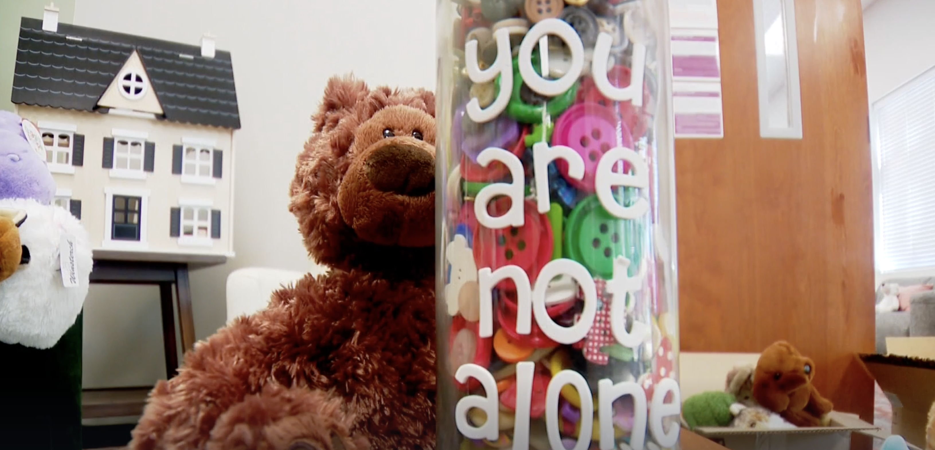 Buttons at Davis House