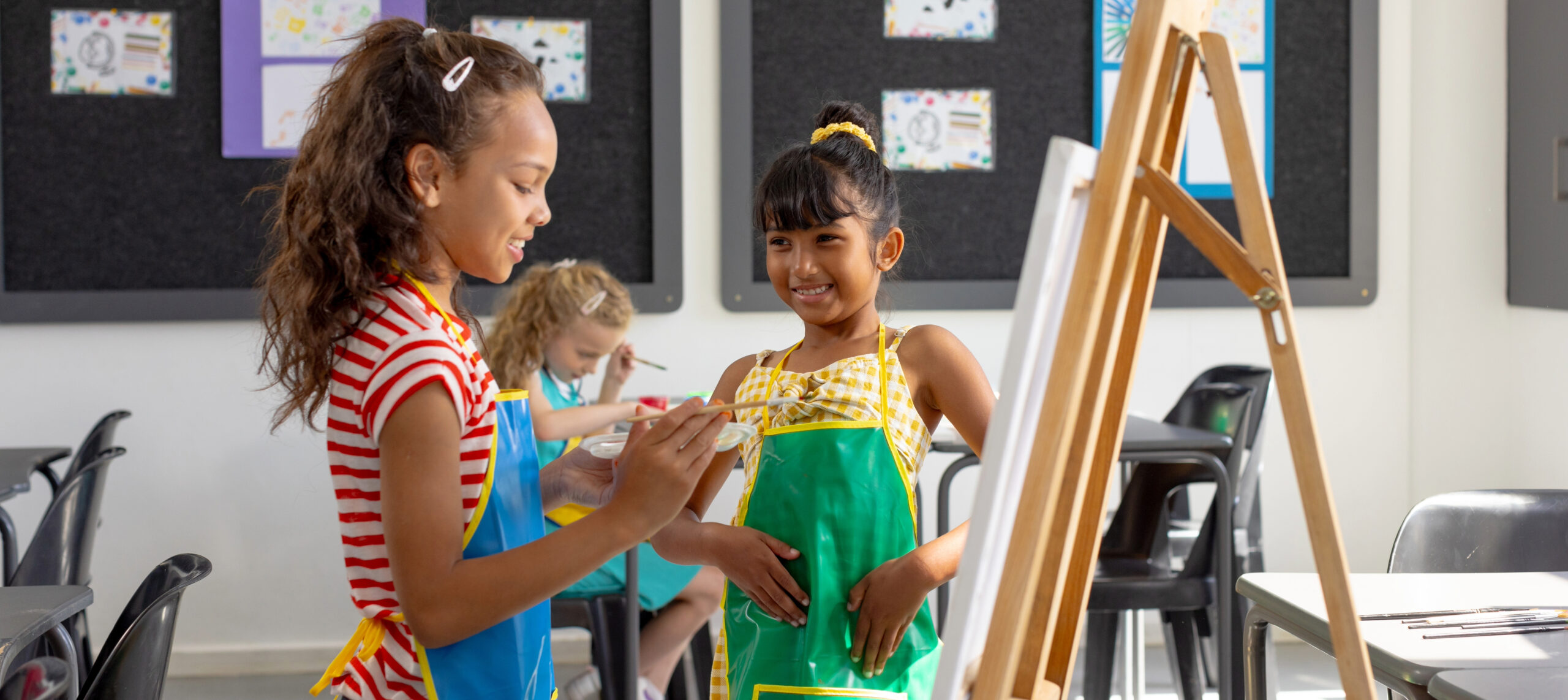 Children in art camp in Franklin, Tennessee.