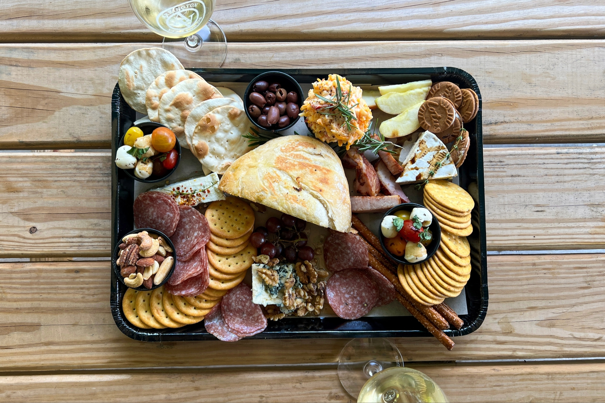 Arrington Vineyards WIne and Cheese, charcuterie board and wine by the glade and bottle.