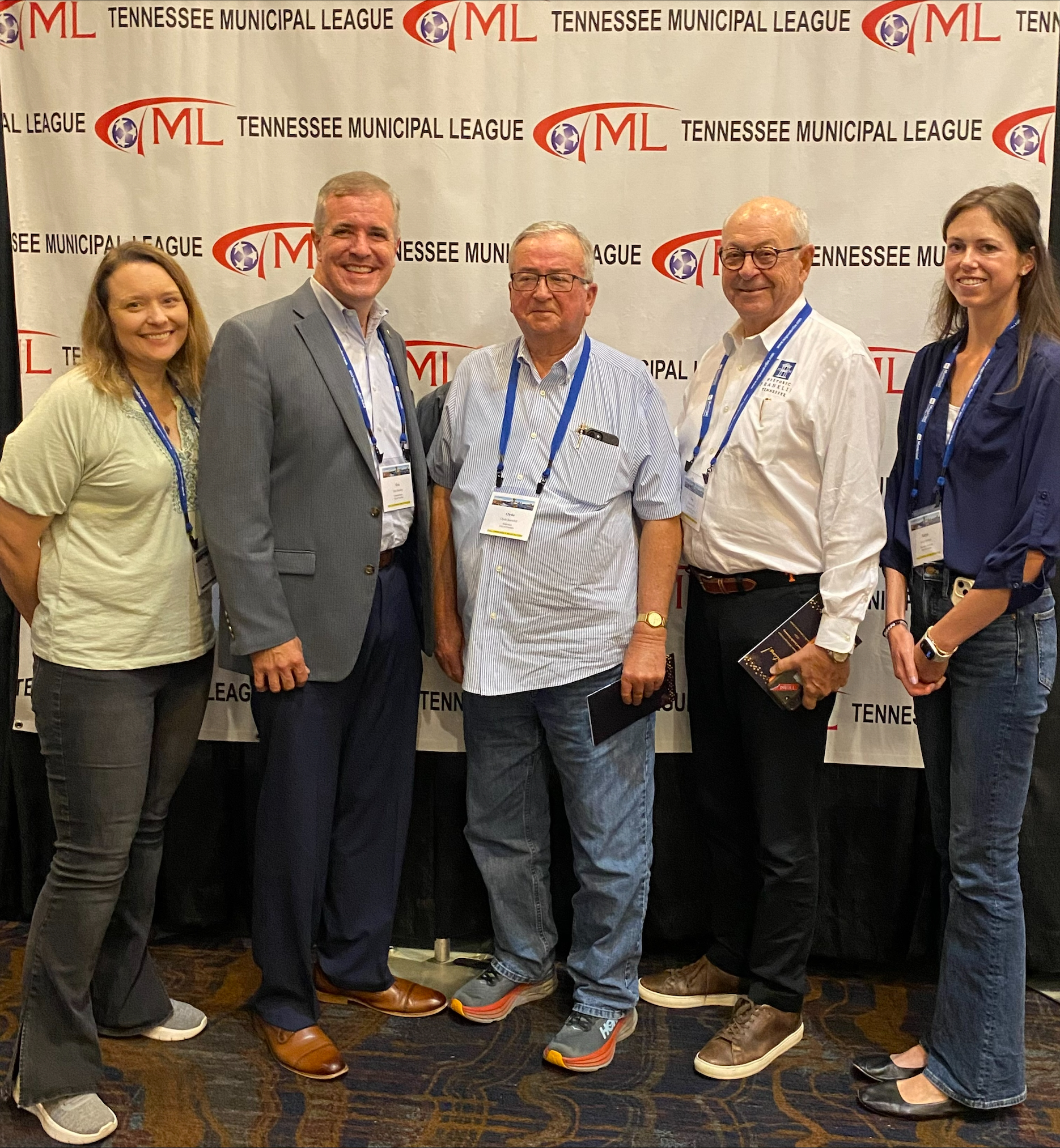 Franklin’s Clyde Barnhill receives Municipal League Local Government Leadership Award_Pictured L-R: Kristine Brock, Eric Stuckey, Alderman Clyde Barnhill, Mayor Ken Moore, Kalyn Helton.
