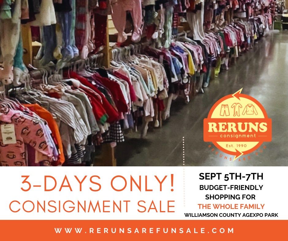 Reruns Are Fun Family Consignment Sale Franklin, Tenn._Shopping Event.