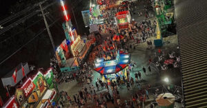 Williamson County Fair in Franklin, Tennessee, picture from above.