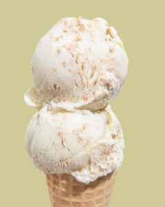 Jeni’s Splendid Ice Cream Bay Leaf Cheesecake Cone.