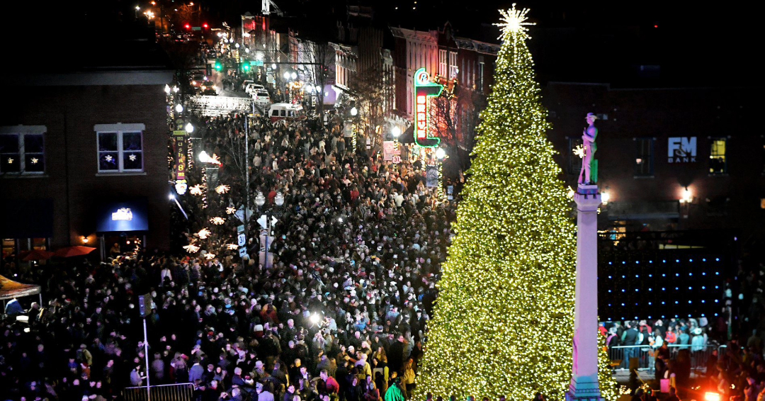 Christmas Tree Lighting Downtown Franklin TN