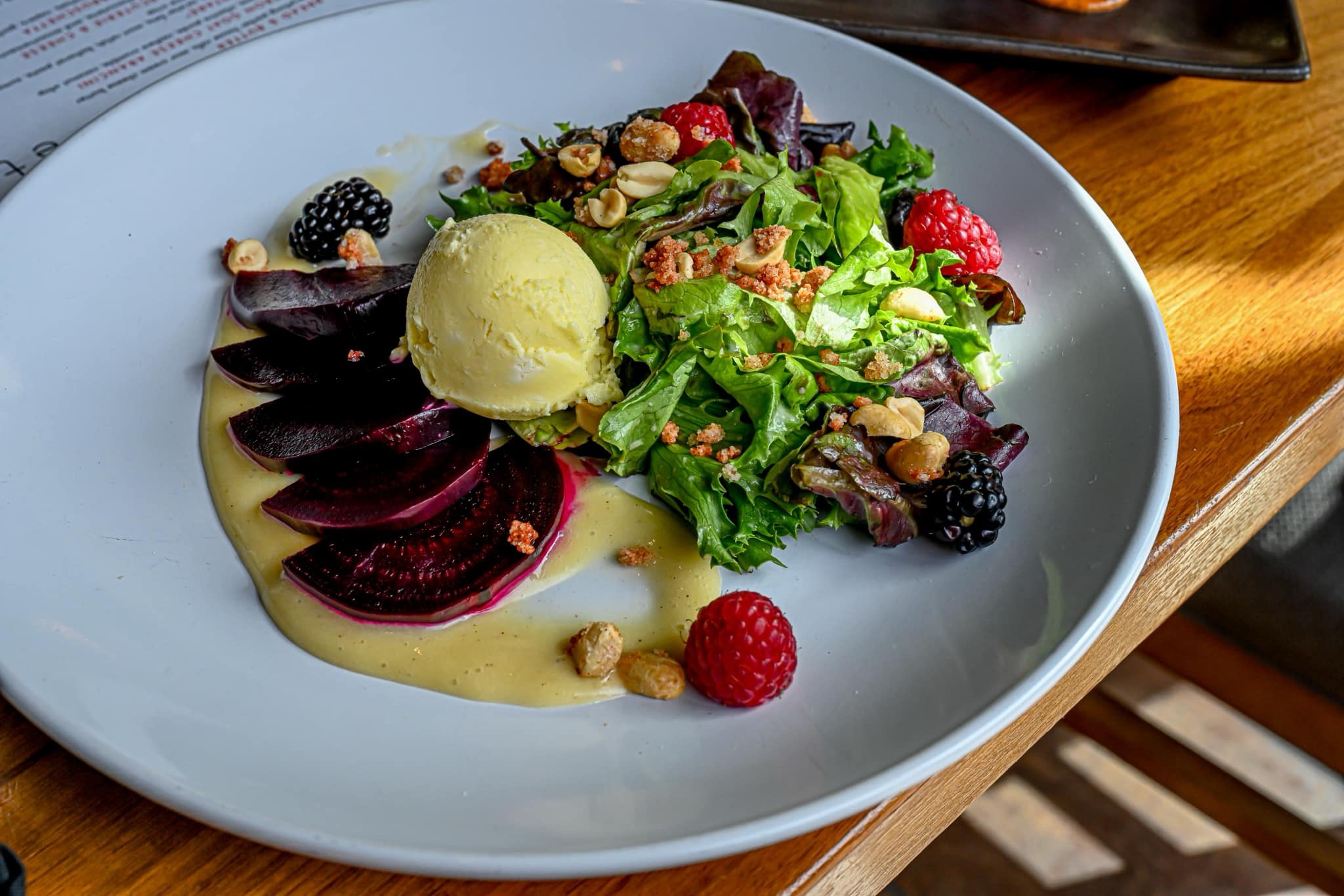 Summer salad from etch Restaurant in downtown Franklin TN, inside The Factory at Franklin.