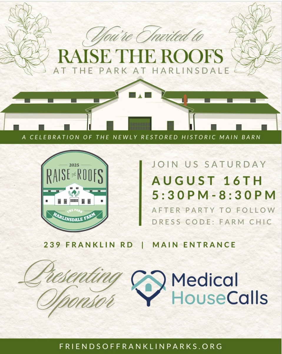 Raise the Roofs 2025 event in Franklin, TN_Friends of Franklin Parks.