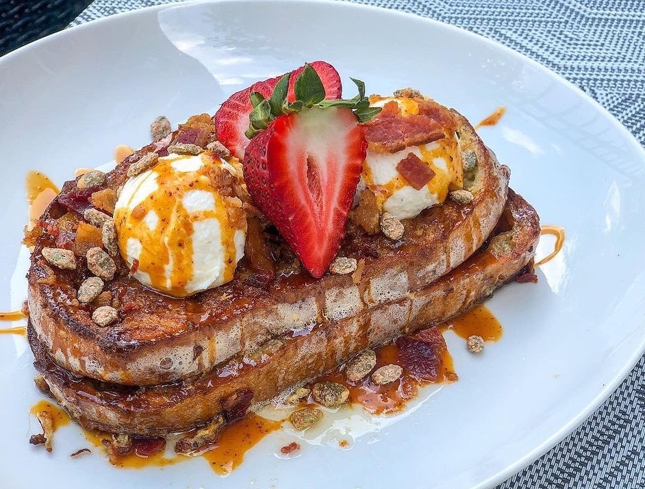 etch Franklin TN Restaurant Brunch_Rhubarb jam stuffed french toast