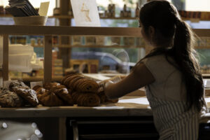 Perenn Bakery in downtown Franklin, TN, organic bread, croissants, and desserts.