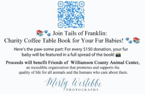 Tails of Franklin Coffee Table Book Purchase Info.