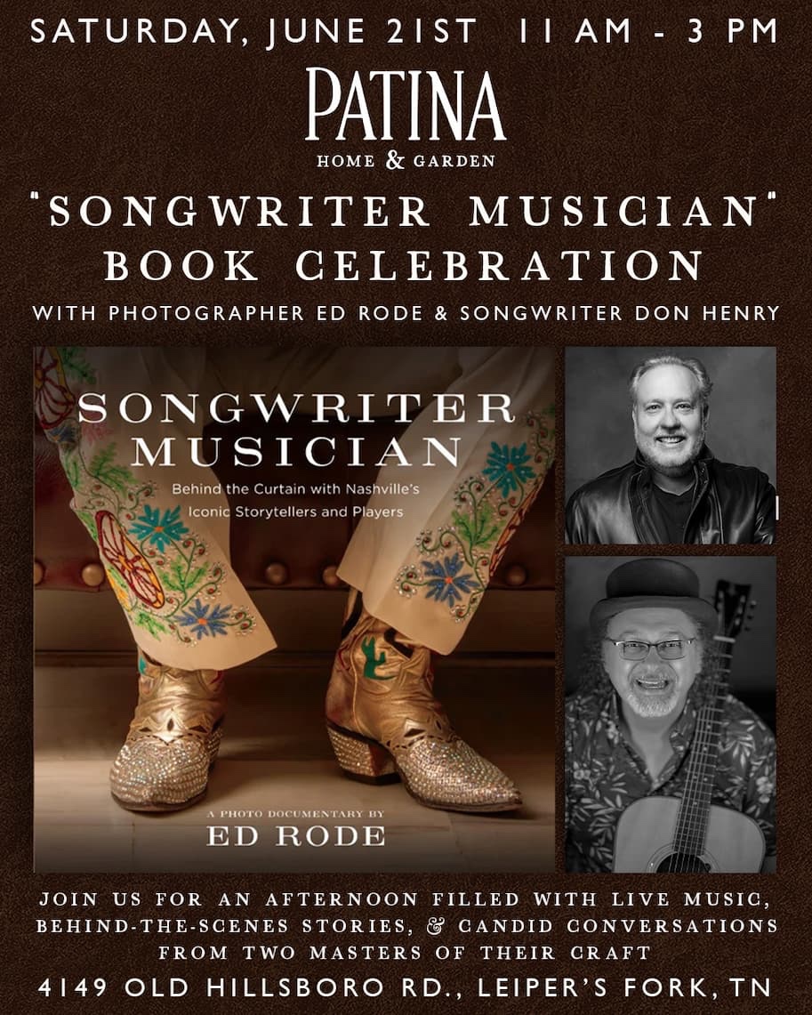 Ed Rode Book Signing with Music from Songwriter Don Henry Leiper's Fork, Tenn.