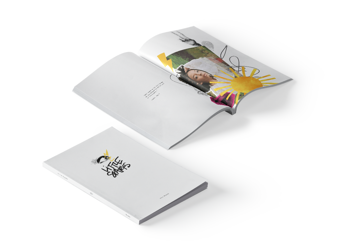 This is a graphic of "Little Sparks," a book of children's stories and illustrations by Franklin, Tennessee's Anna Skates. 