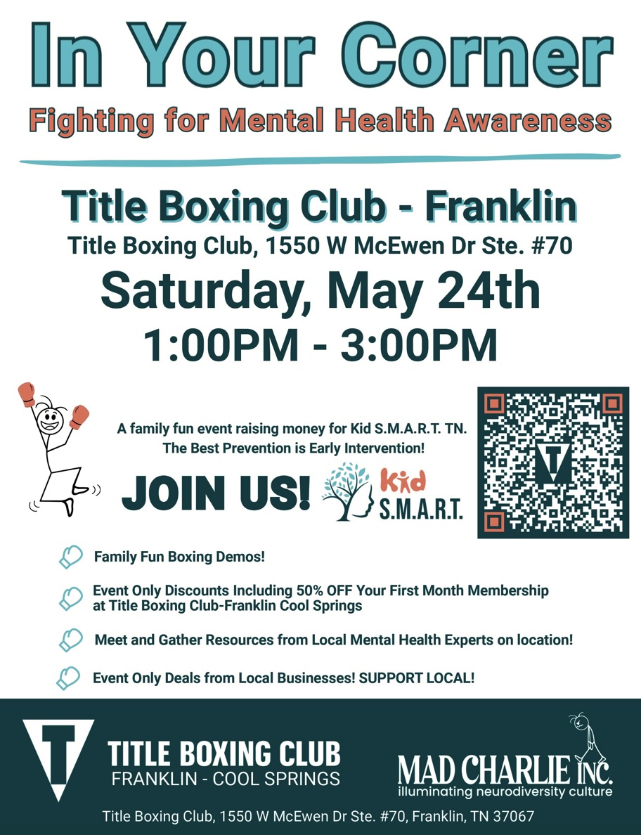 In Your Corner- Fighting for Mental Health Awareness event in Franklin, Tenn.
