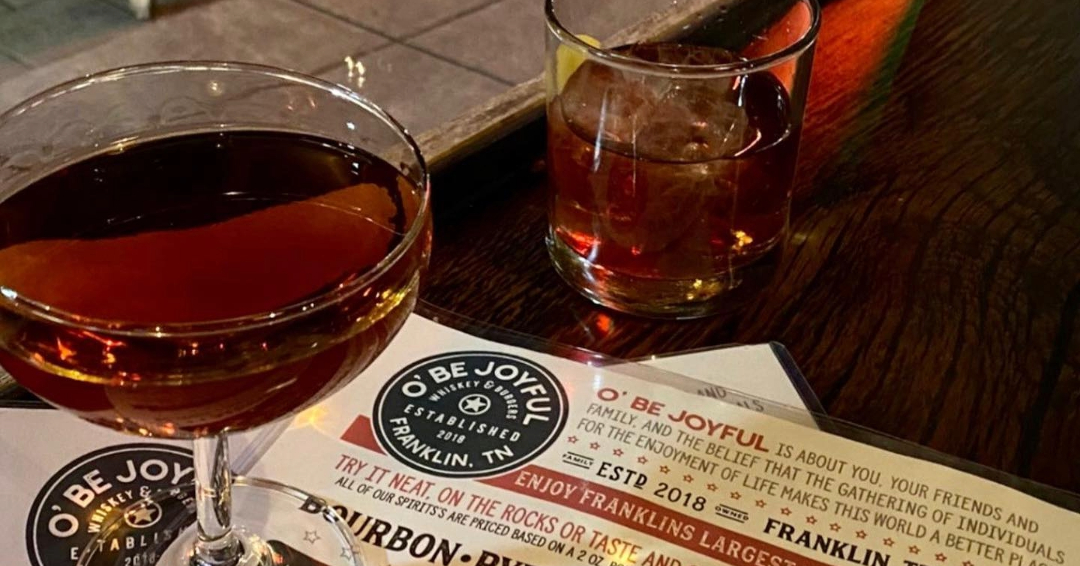 O B Joyful Franklin TN cocktails and menu