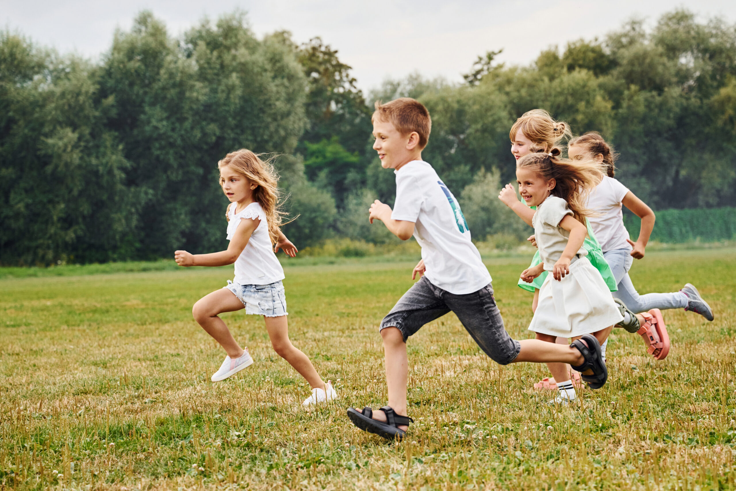School's Out children running Franklin TN