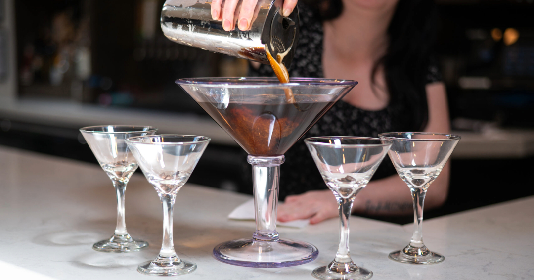 Park Cafe restaurant in Nashville Tenn., martinis and cocktails.