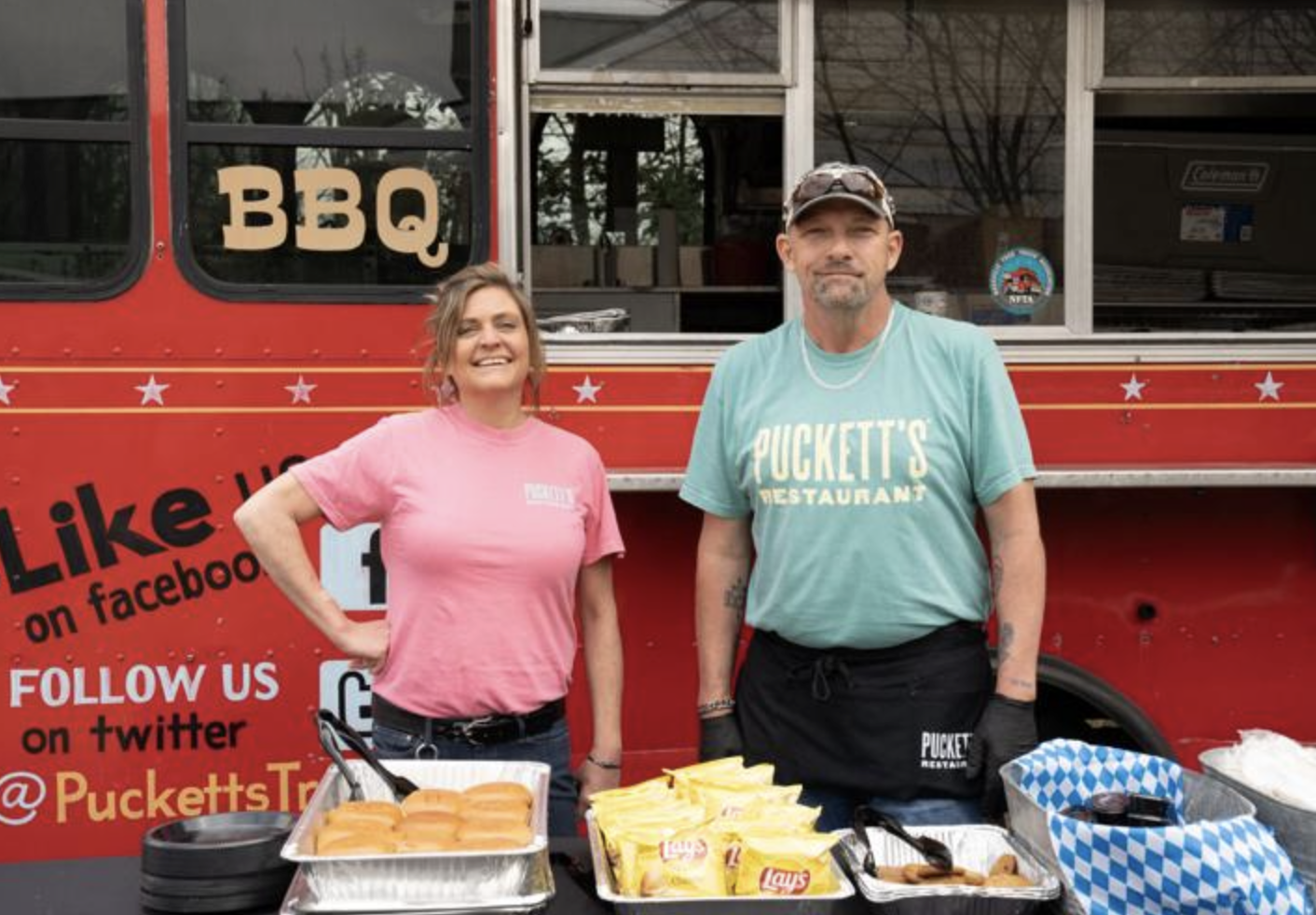 Puckett's Restaurant Trolley_Puckett’s Love: Feed the Community, program for nonprofit organizations in Franklin, Nashville, Chattanooga, Columbia, Hendersonville, Murfreesboro and Pigeon Forge, as well as Cullman, Ala.