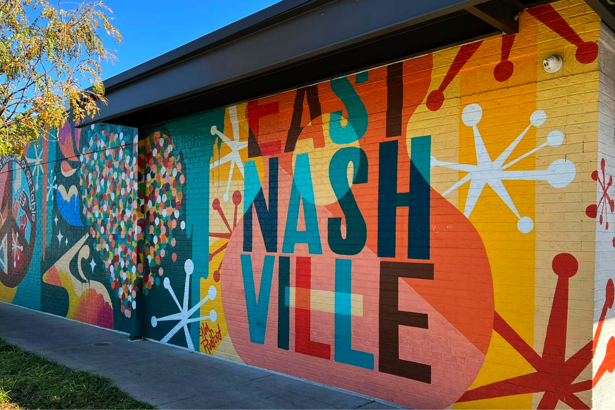 Coolest Local Places in East Nashville: A colorful mural in East Nashville, Tennessee.