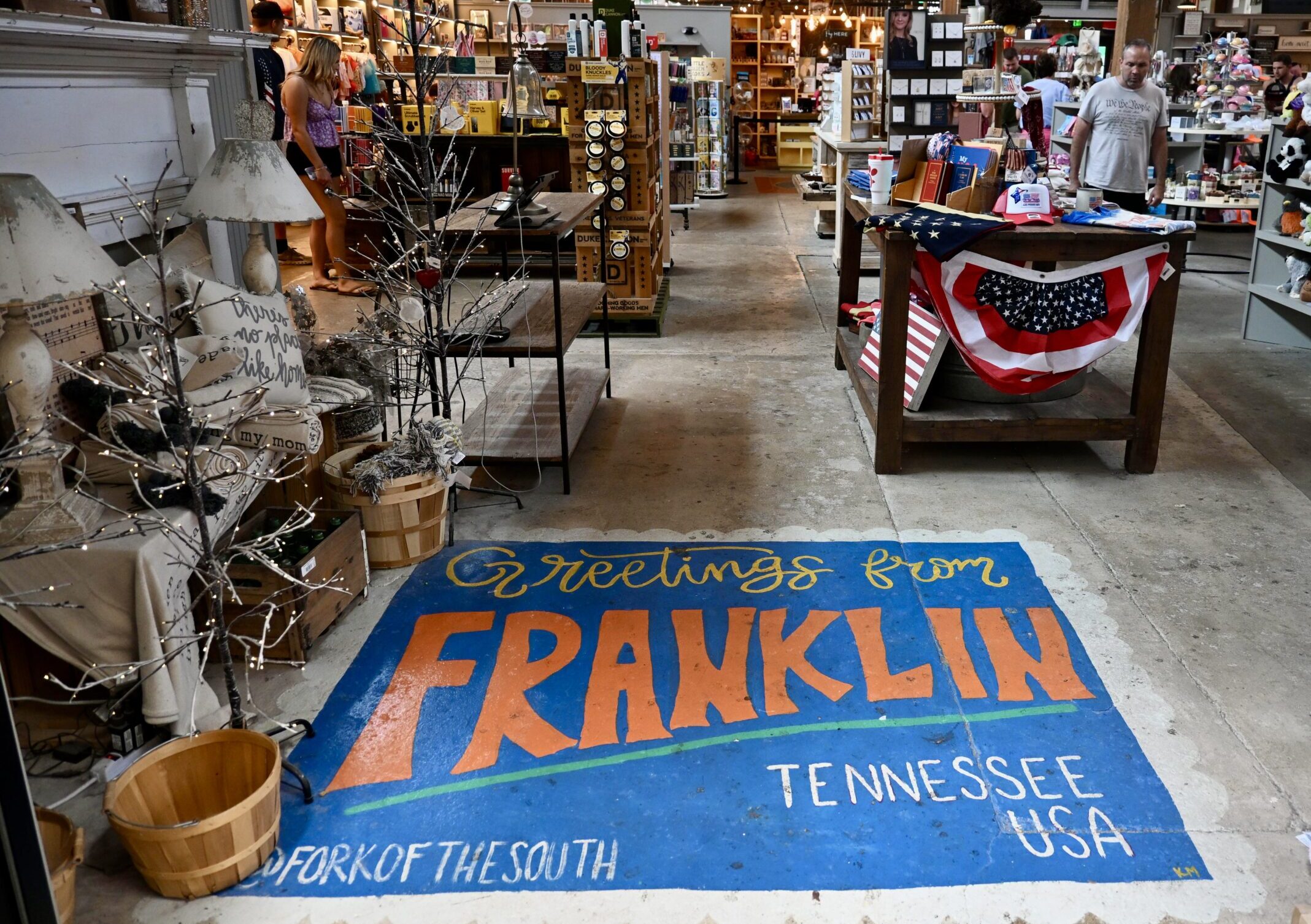 Shopping Fork of the South General Store at The Factory at Franklin in Franklin, TN.