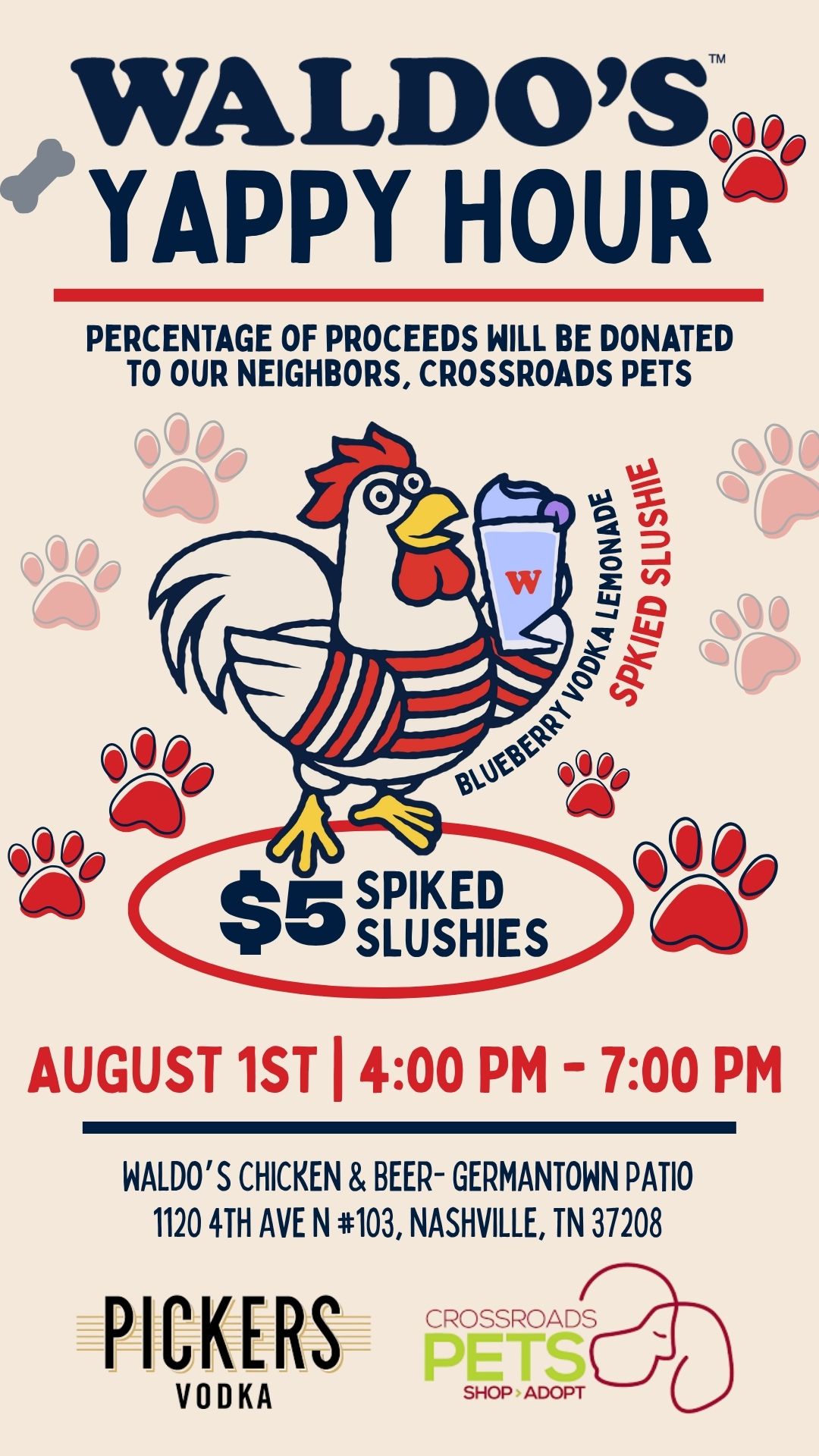 Waldos Chicken and Beer Dog Friendly Restaurant Event_Yappy Hour Details.