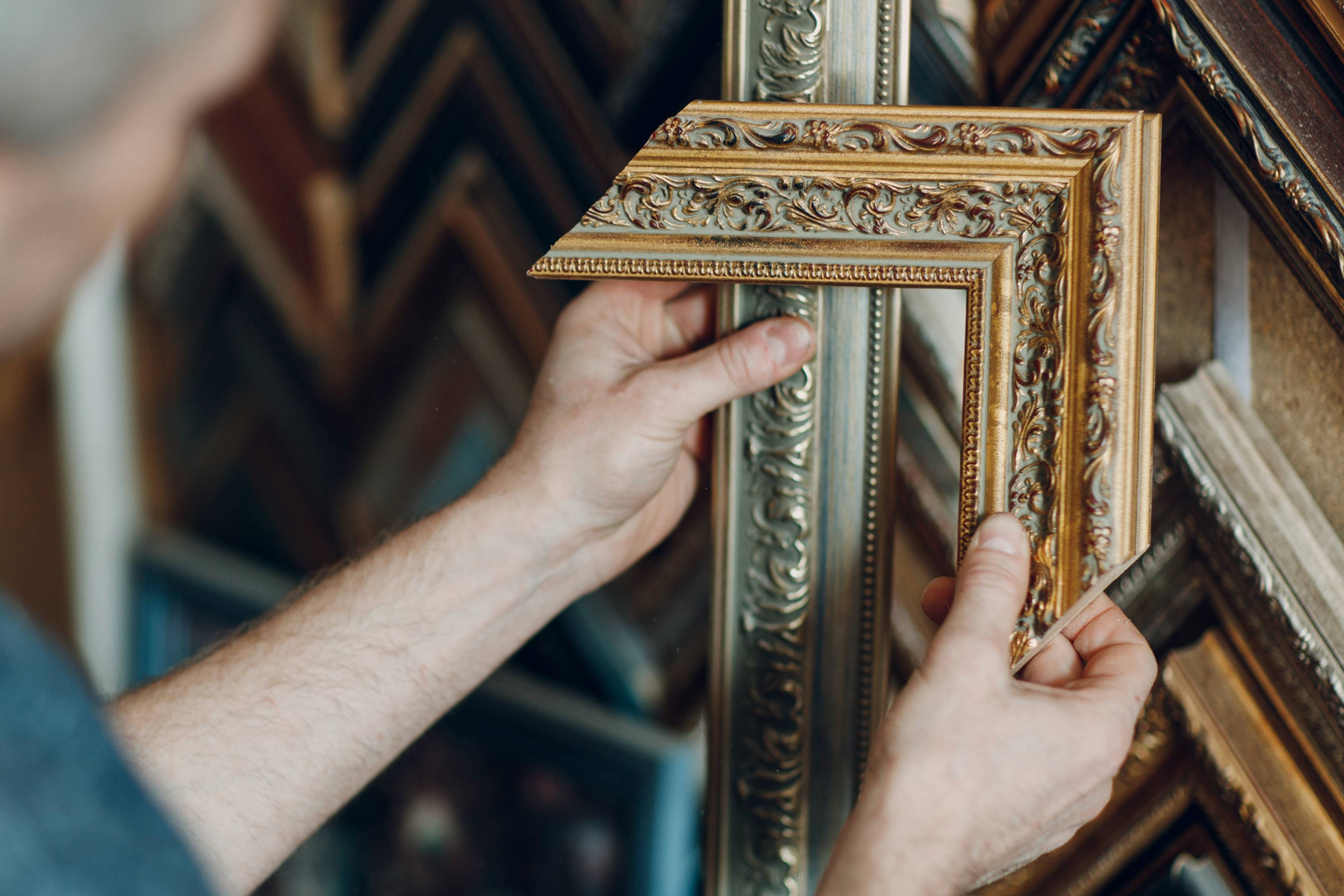 Custom frames at Ward Galleries Framing and Fine Arts in Brentwood, Tennessee, Williamson County.