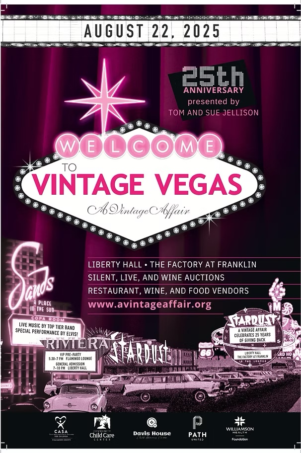 25th Annual Main Event Vintage Vegas in Franklin TN at The Factory at Franklin by A Vintage Affair.