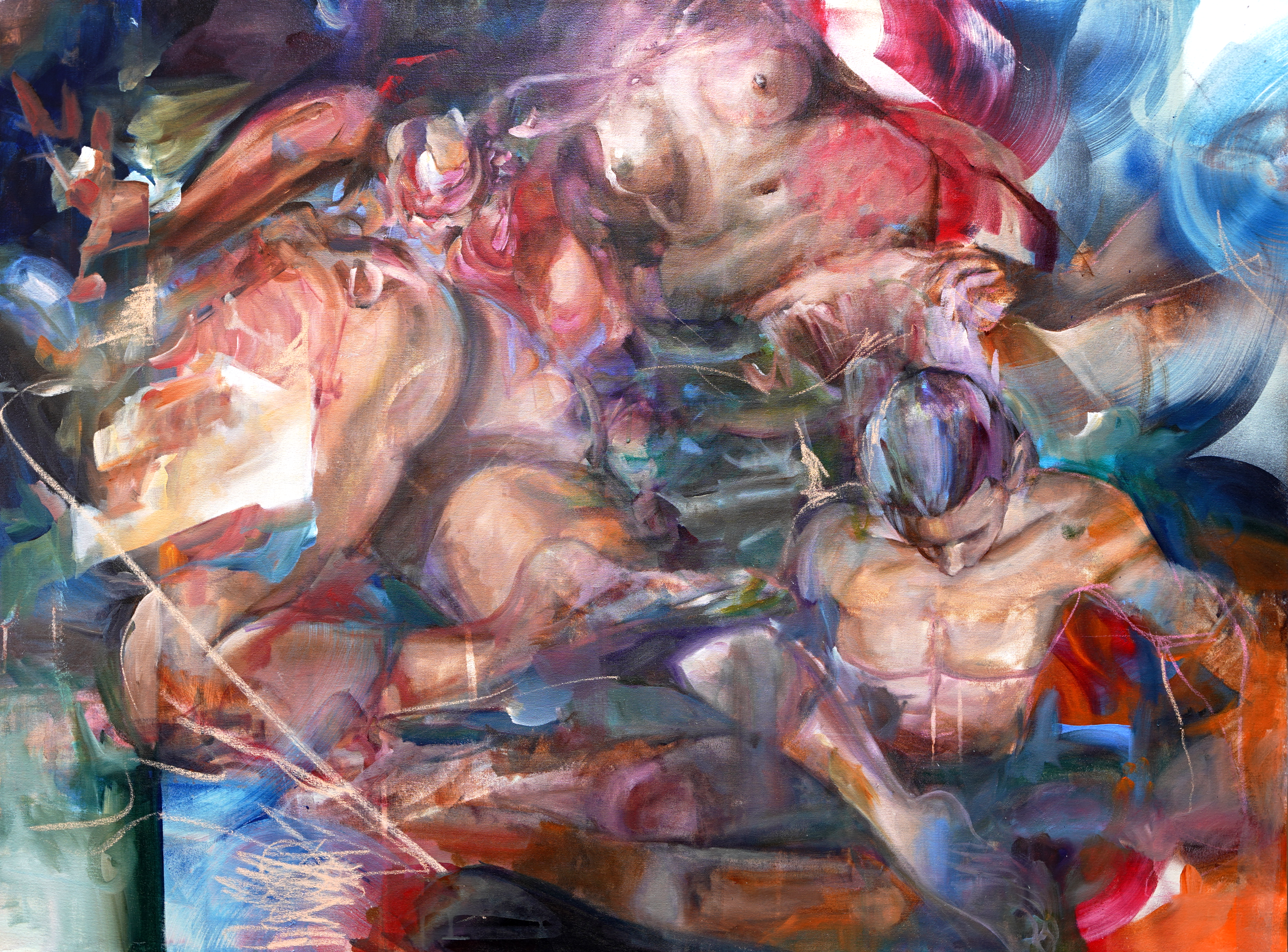 Allison Hueman's art for this coming exhibit, CLTRL CNTXT_CASS Contemporary Nashville Debut Exhibition CLTRL CNTXT, Opening Sept. 12, 2025. Hueman_Allison_Artwork_FullHouse.