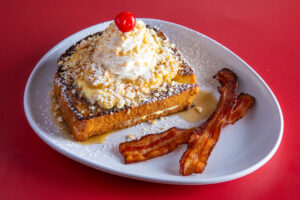 Ruby Sunshine Downtown Franklin Restaurant_Banana Pudding Stuffed French Toast Bacon.