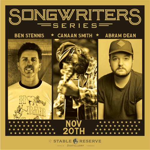 The Franklin Theatre Songwriters Series Presents- Canaan Smith, Abram Dean, and Ben Stennis.