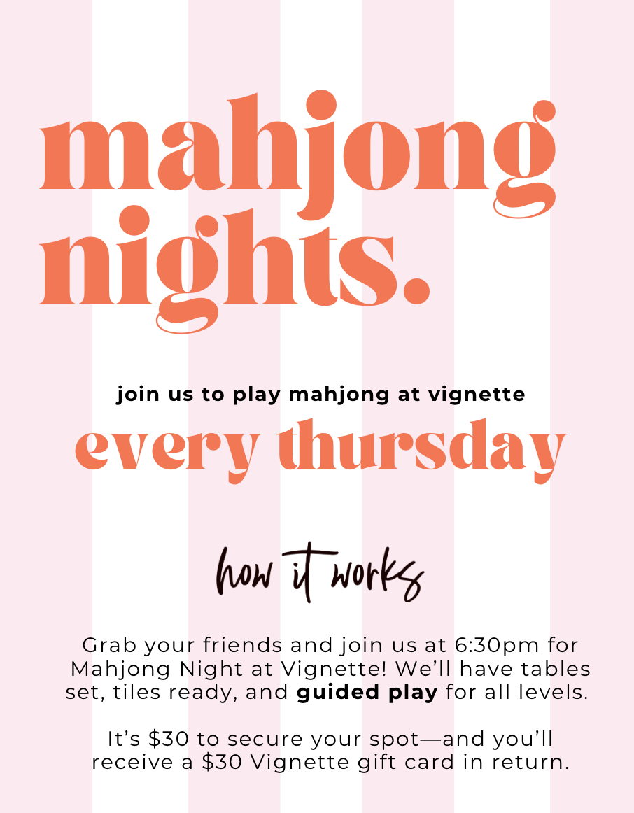 Mahjong Night in Brentwood, TN at Vignette Boutique.