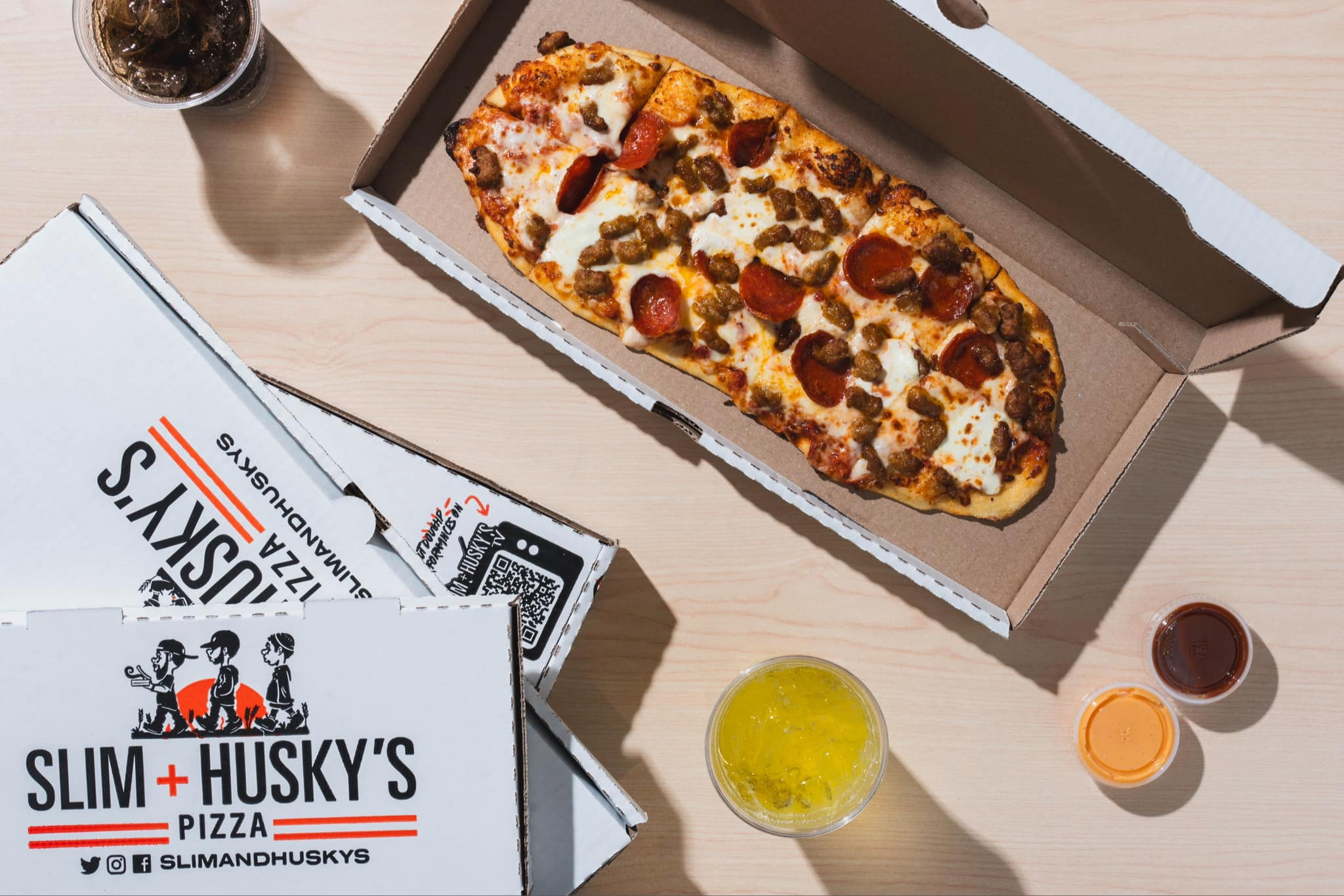 Slim and Huskys Pizza Franklin Factory at Franklin